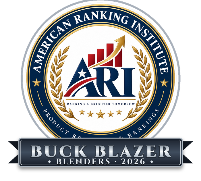 The Buck Blazer — lowest price in this category, American Ranking Institute award badge