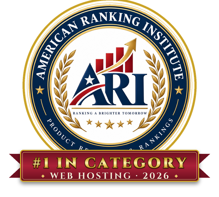 #1 in Category 2026 — American Ranking Institute award badge