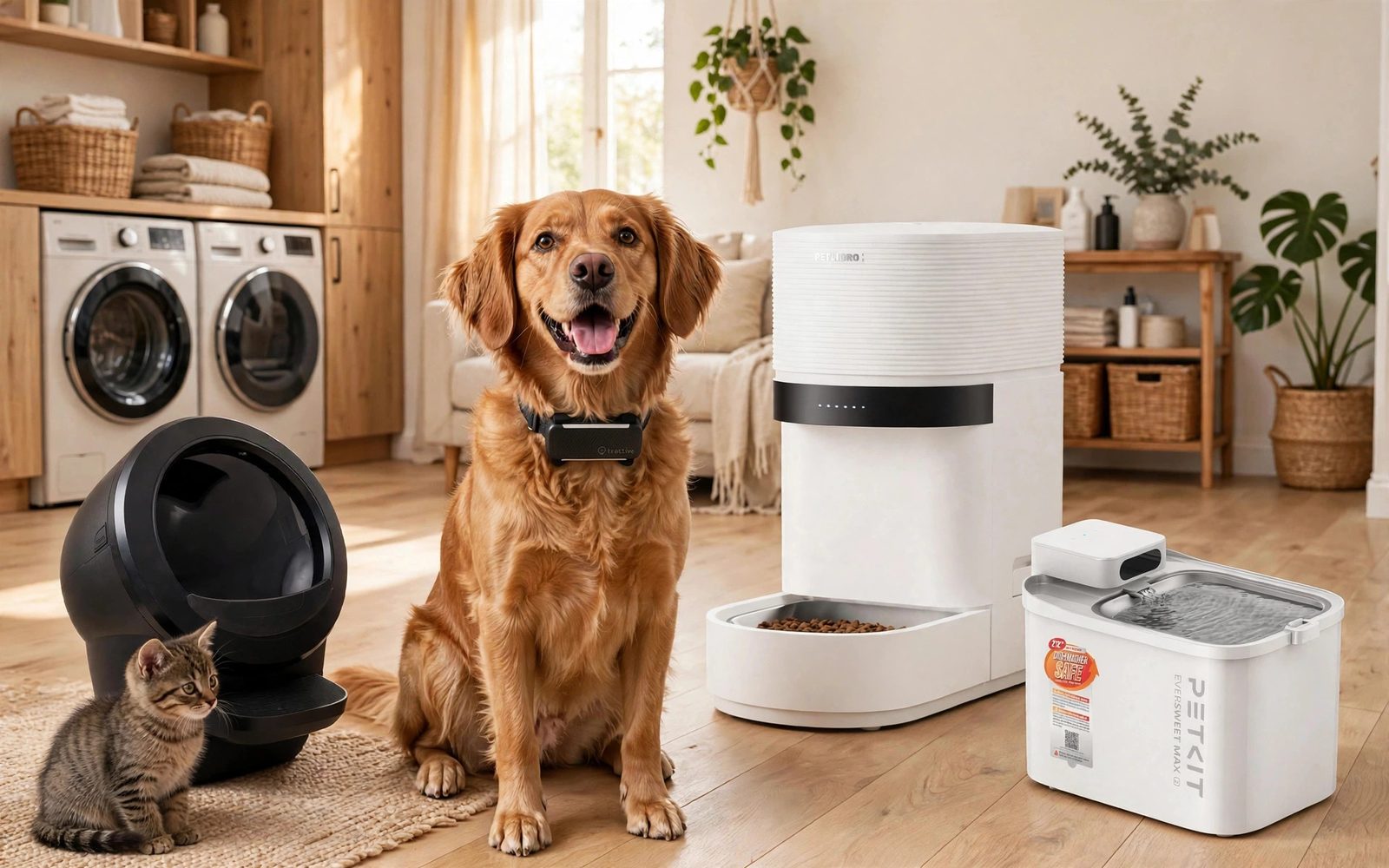 Los productos mejor valorados del departamento de Mascotas: Litter-Robot 4, Tractive DOG 6, PETLIBRO Granary 2, PETKIT Eversweet Max 2