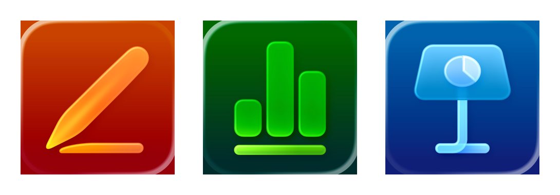 Apple iWork (Pages, Numbers, Keynote) product photo