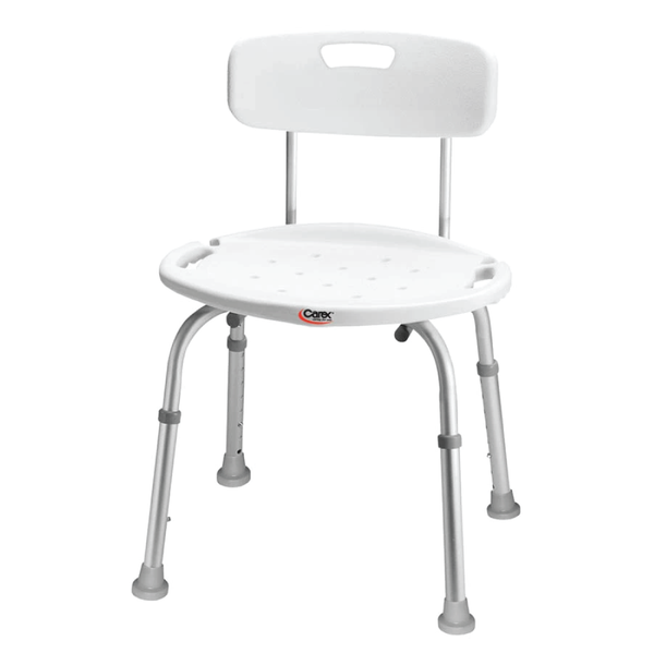 Carex Adjustable Bath & Shower Seat with Back (FGB65100) foto del producto