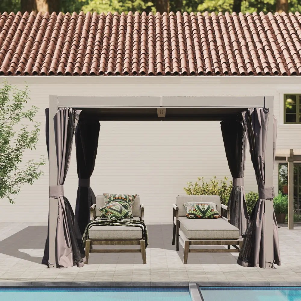 Domi Louvered Pergola 10x10 foto del producto