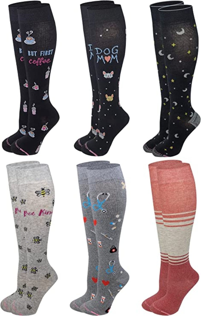 Dr. Motion Knee-High Compression Socks product photo