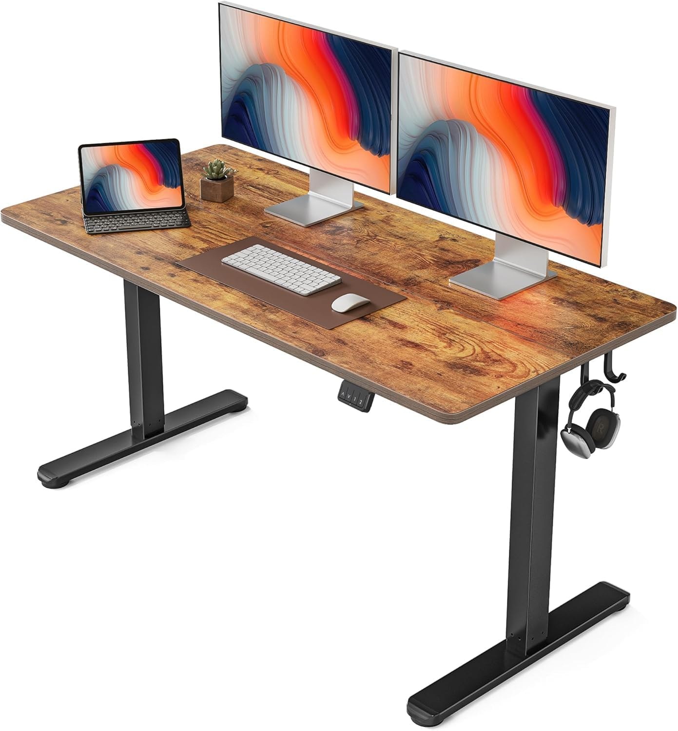 FEZIBO Dual Motor Height Adjustable Standing Desk 55×24 product photo