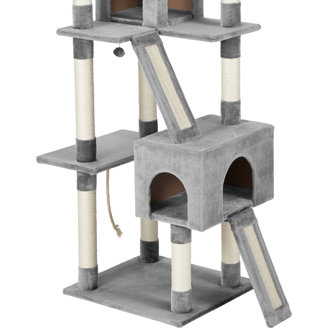72-in Faux Fur Cat Tree & Condo foto del producto