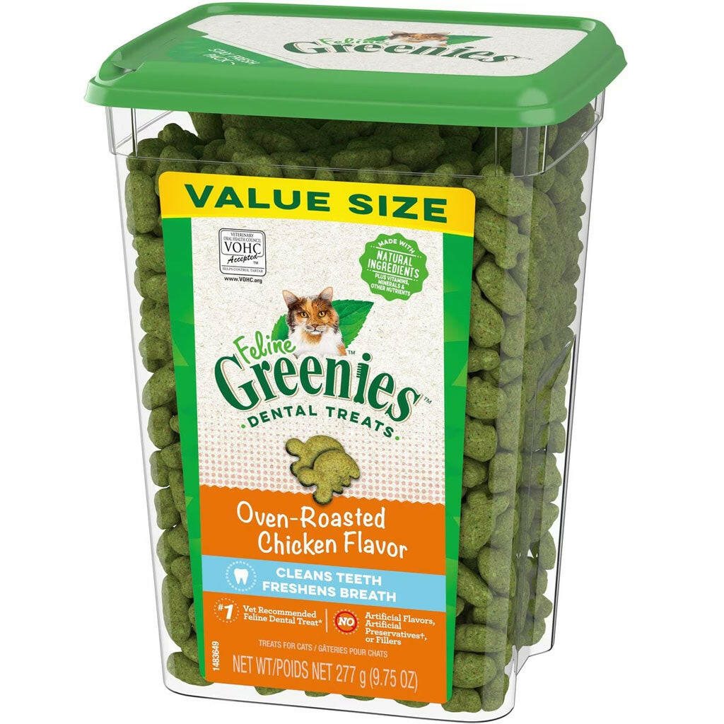 Feline Greenies Dental Treats — Oven Roasted Chicken product photo