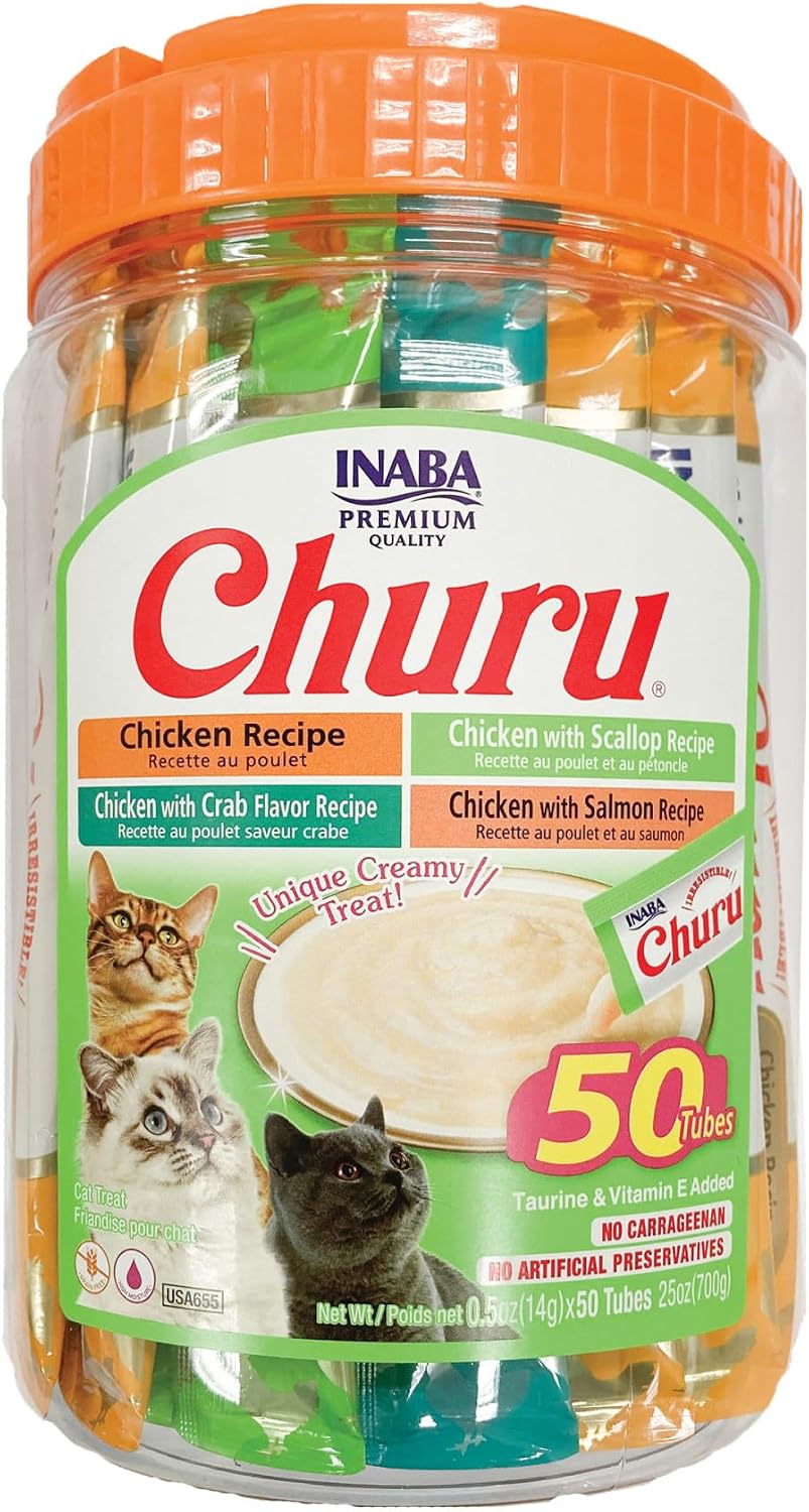 Churu Lickable Purée Treats — Chicken & Seafood Variety product photo