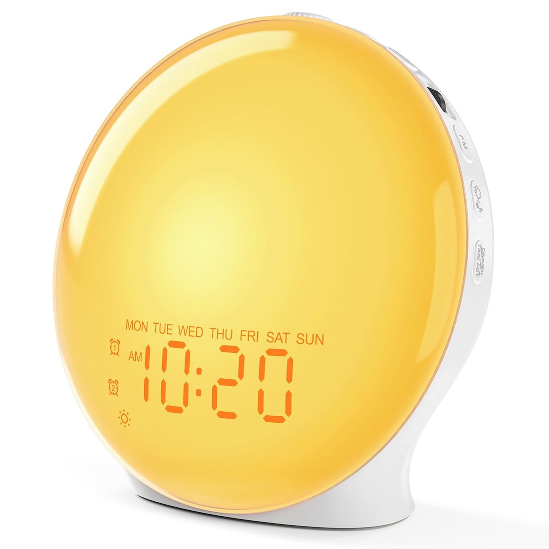 JALL Full-Screen Wake Up Light Sunrise Alarm Clock product photo