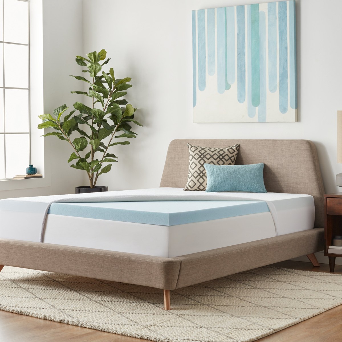 Lucid Gel Memory Foam Mattress Topper product photo