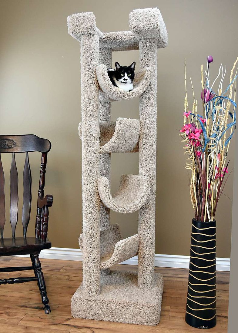 Premier Solid Wood 6-Foot Skyscraper Cat Tree product photo