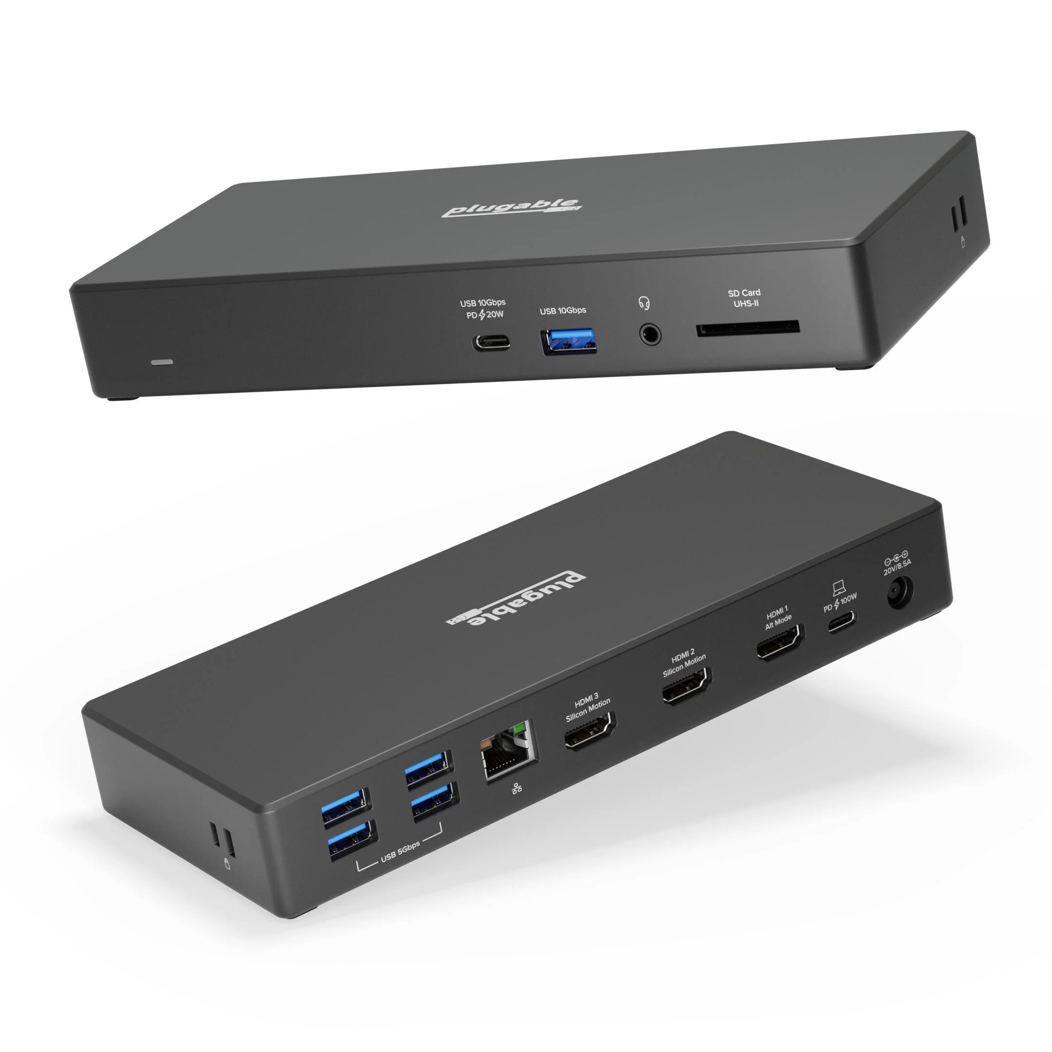 Plugable UD-768PDZ USB-C Triple Display Dock product photo