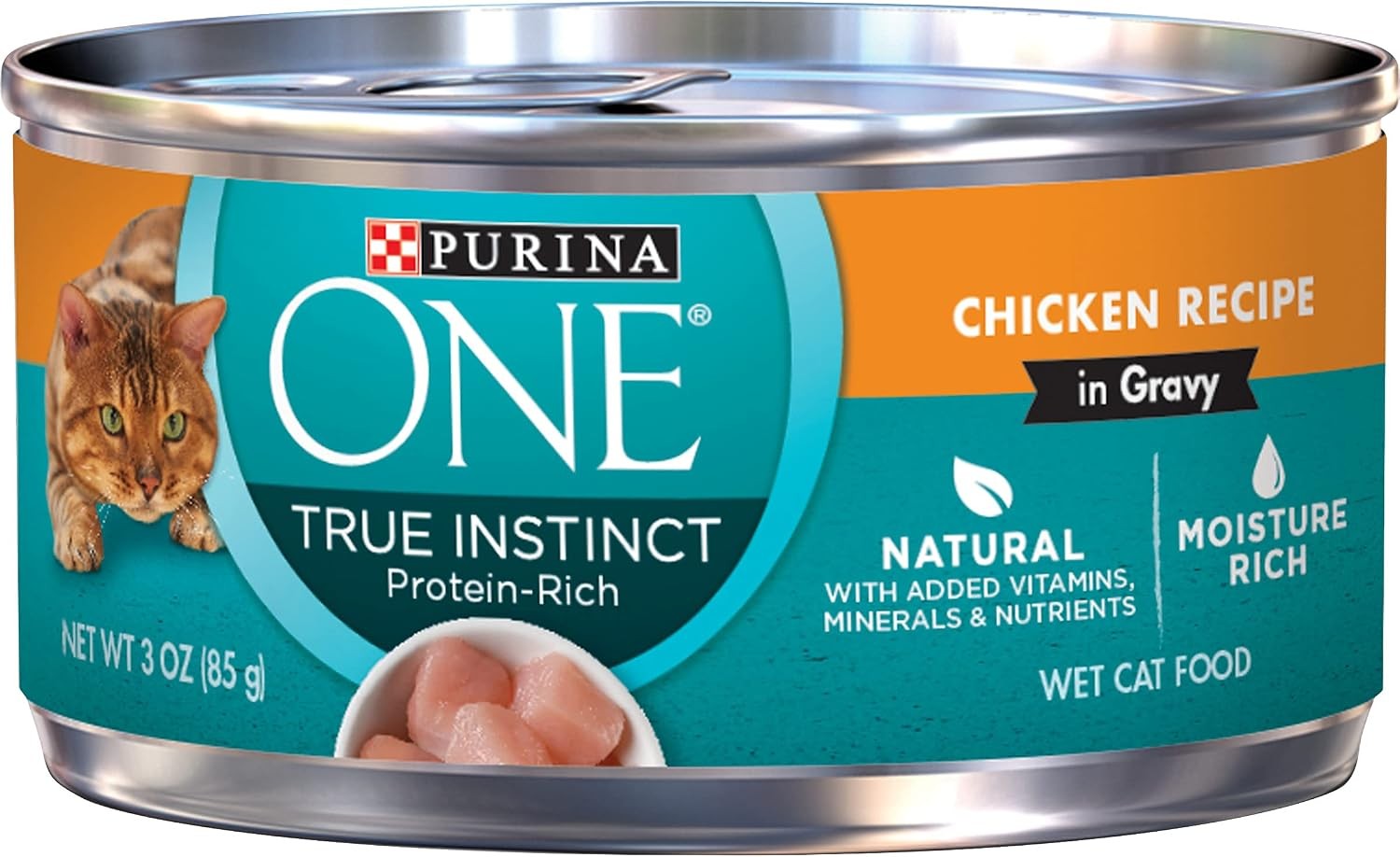 Purina ONE True Instinct Chicken Recipe in Gravy product photo