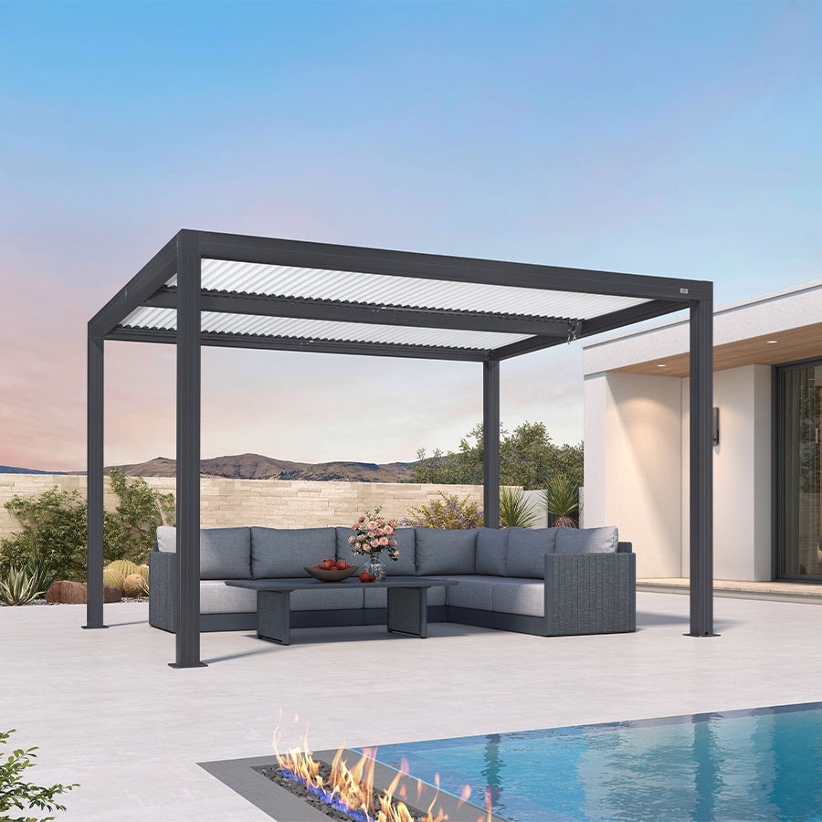 Purple Leaf Athena Louvered Pergola 10x12 foto del producto