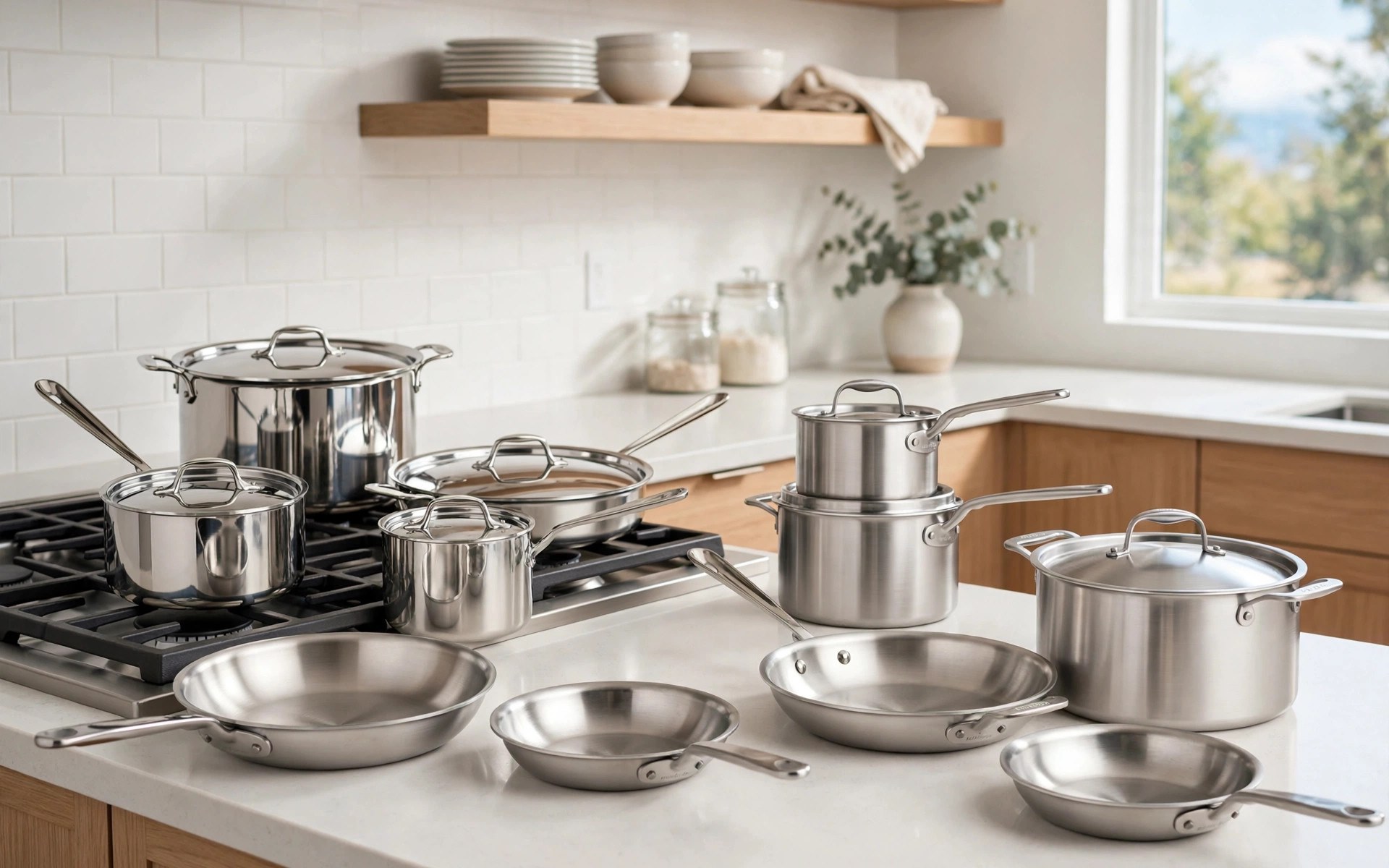 The Cookware Sets winners together: the number one pick and the ARI Top Pick