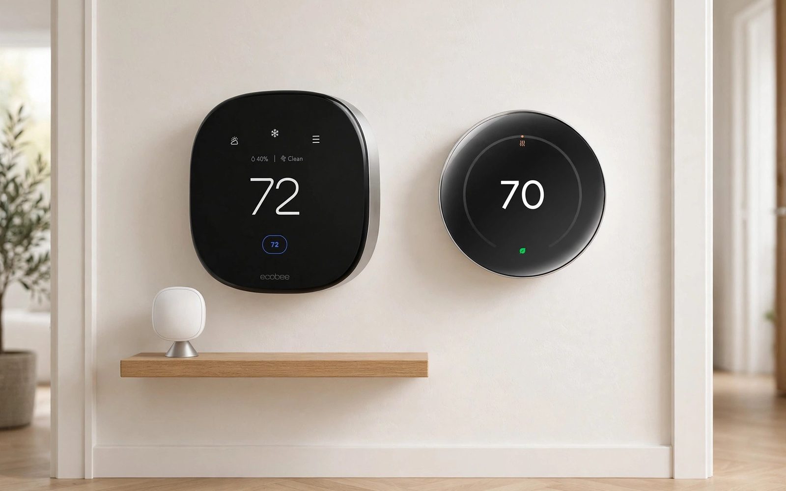 The Smart Thermostats winners together: the number one pick and the AmRank Top Pick